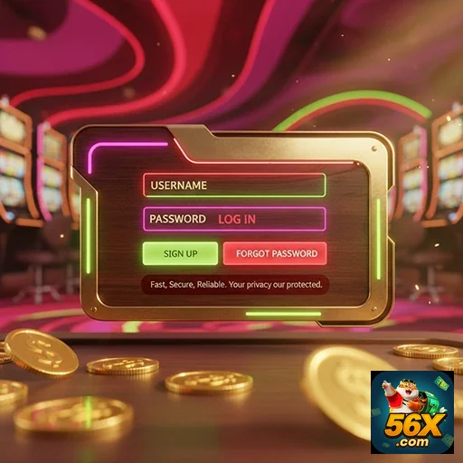 Ilustração de Acesse facilmente o cassino online 56x e aproveite!